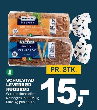 Let-Køb Schulstad levebrød rugbrød tilbud
