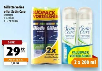 Scandinavian Park Gillette Series eller Satin Care tilbud