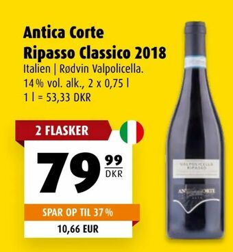 Scandinavian Park Antica Corte Ripasso Classico 2018 tilbud