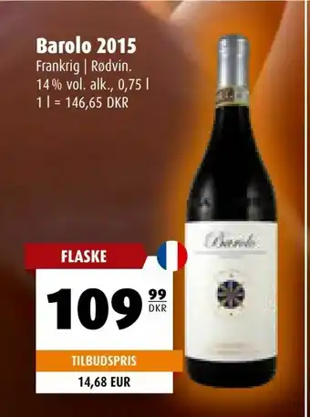 Scandinavian Park Barolo 2015 tilbud