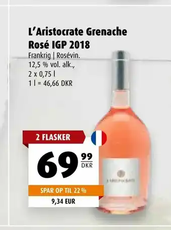 Scandinavian Park L'Aristocrate Grenache Rosé IGP 2018 tilbud