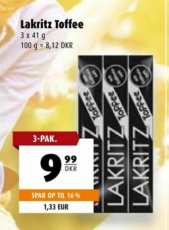 Scandinavian Park Lakritz Toffee tilbud