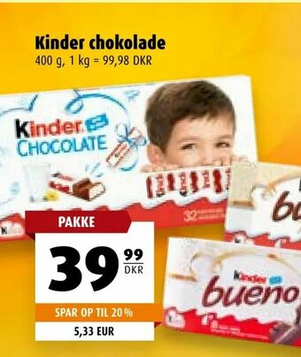 Scandinavian Park Kinder chokolade tilbud