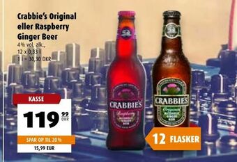 Scandinavian Park Crabbie's Original eller Raspberry Ginger Beer tilbud