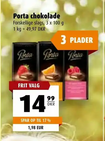 Scandinavian Park Porta chokolade tilbud