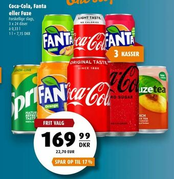 Scandinavian Park Coca-Cola, Fanta eller Fuze tilbud