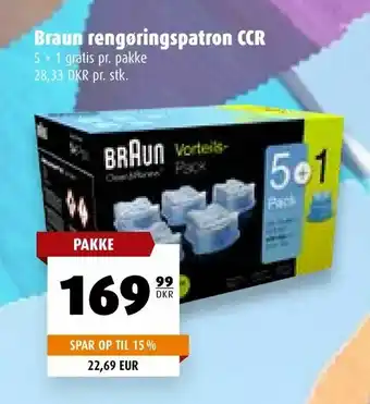 Braun rengøringspatron CCR