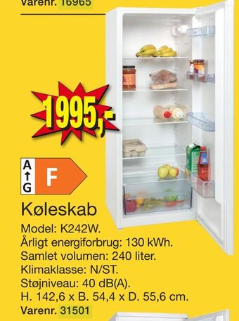 Harald Nyborg Køleskab tilbud