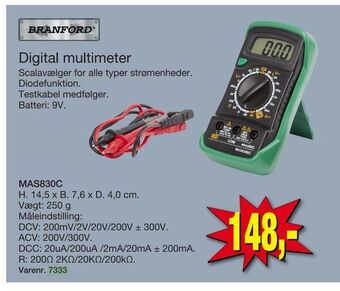 Digital multimeter