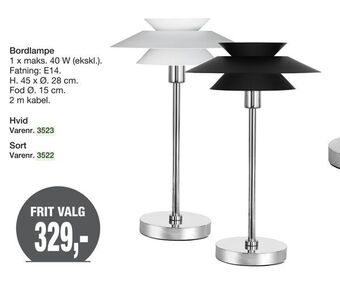 Harald Nyborg Bordlampe tilbud