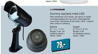 Dummy kamera med led