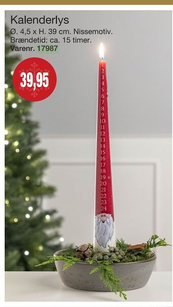 Harald Nyborg Kalenderlys tilbud