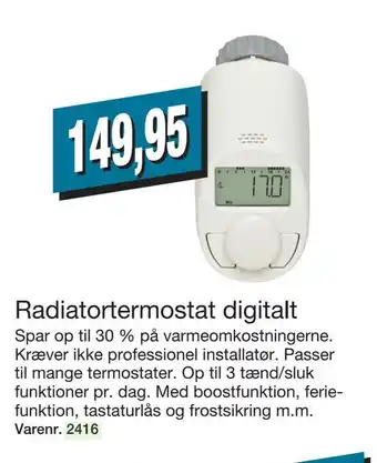 Harald Nyborg Radiatortermostat digitalt tilbud
