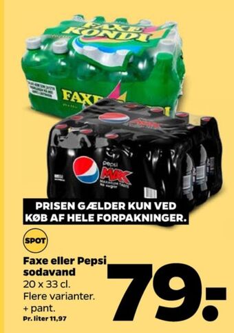Netto Pepsi max cola tilbud