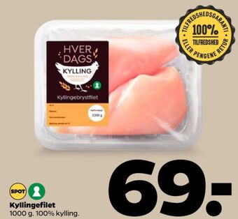 Netto Ukendt kyllingebrystfilet tilbud