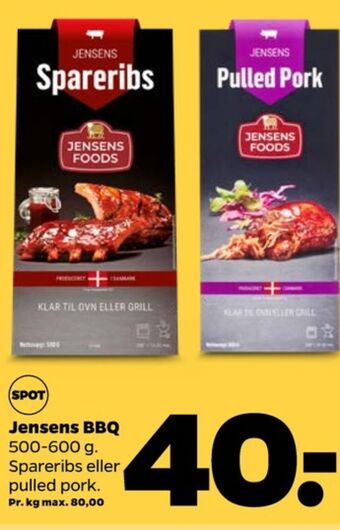 Netto Jensens spareribs tilbud