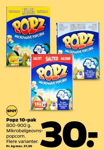 Netto Popz popcorn tilbud