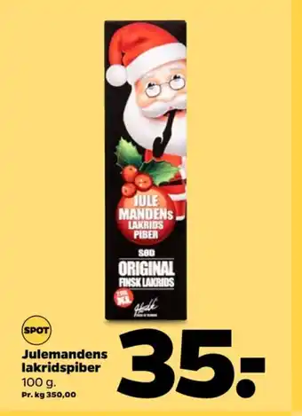 Netto Julemandens lakridspibe lakridspiber tilbud