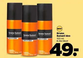 Netto Bruno banani deospray tilbud