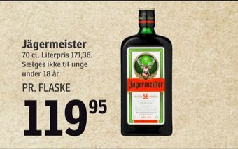 SPAR Jägermeister bitter tilbud