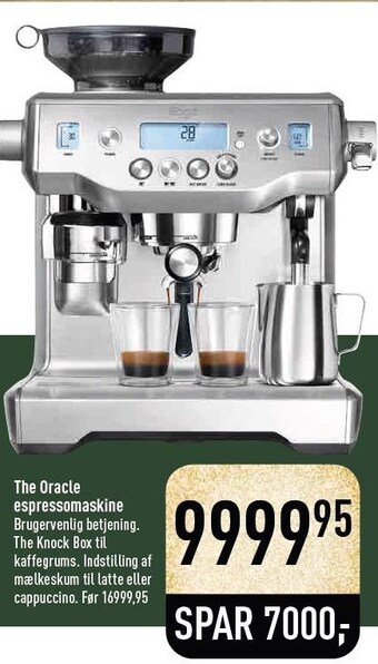 Imerco The oracle espressomaskine tilbud