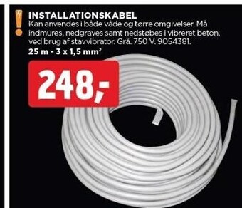 jem & fix Installationskabel tilbud
