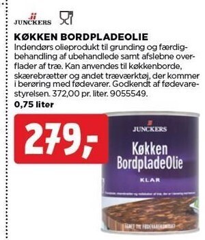 jem & fix Køkken bordpladeolie tilbud