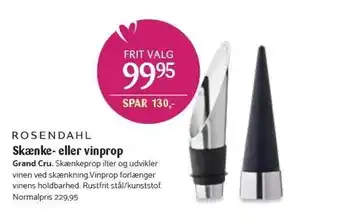 Kop & Kande Skænke- el. vinprop tilbud