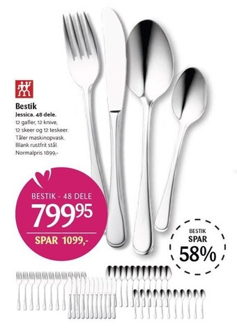 Kop & Kande Bestik 48 dele tilbud