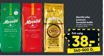Bilka Merrild Eller Lavazza Formalet Kaffe tilbud