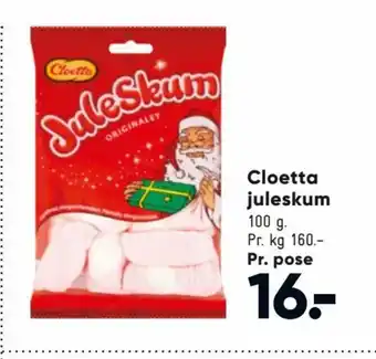 Bilka Cloetta Juleskum tilbud