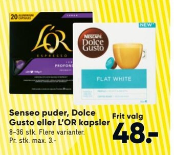 Bilka Senseo Puder, Dolce Gusto Eller L'Or Kapsler tilbud
