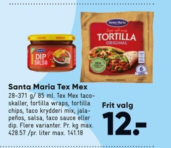 Bilka Santa Maria Tex Mex tilbud