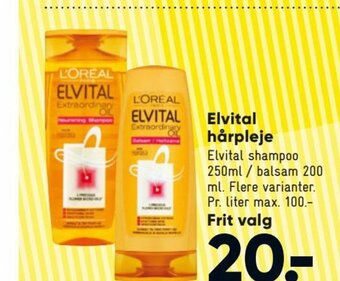 Bilka Elvital Hårpleje tilbud