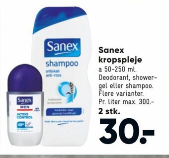 Bilka Sanex Kropspleje tilbud