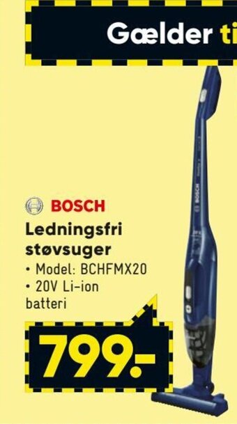 Bilka Bosch Ledningsfri støvsuger tilbud
