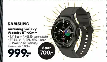 Bilka Samsung Galaxy Watch 4 BT 40 mm tilbud