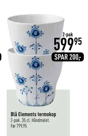 Blå elements termokop