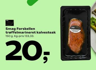 Coop 365 Smag Forskellen trøffelmarineret kalvesteak tilbud