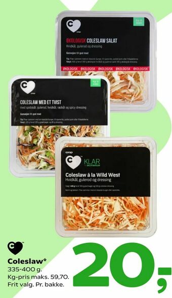 Coop 365 Coleslaw tilbud