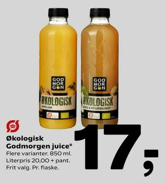 Coop 365 Økologisk Godmorgen juice tilbud
