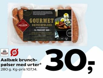 Coop 365 Aalbæk brunchpølser med urter tilbud