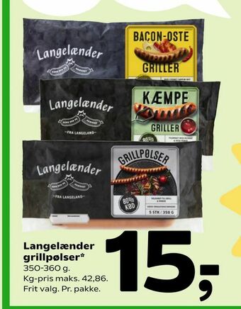 Coop 365 Langelænder grillpølser tilbud
