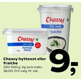 Coop 365 Cheasy hytteost eller fraiche tilbud