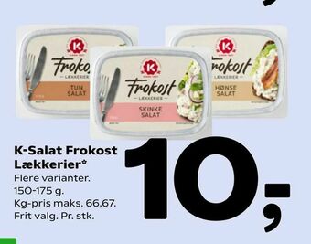 Coop 365 K-Salat Frokost Lækkerier tilbud