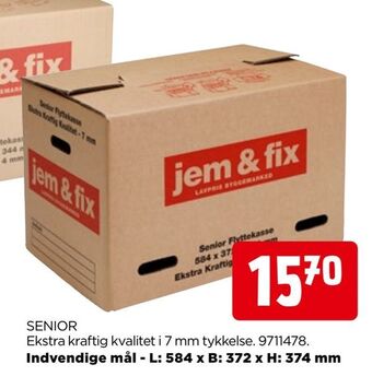 jem & fix Flyttekasser tilbud