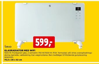 jem & fix Glasradiator med wifi tilbud