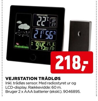 jem & fix Vejrstation trådløs tilbud