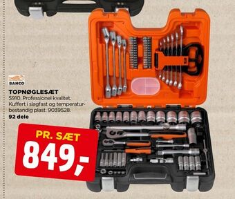 jem & fix Topnøglesæt tilbud