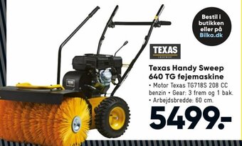 Bilka Texas Handy Sweep 640 TG Fejemaskine tilbud